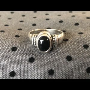 James Avery discontinued sterling black onyx ring